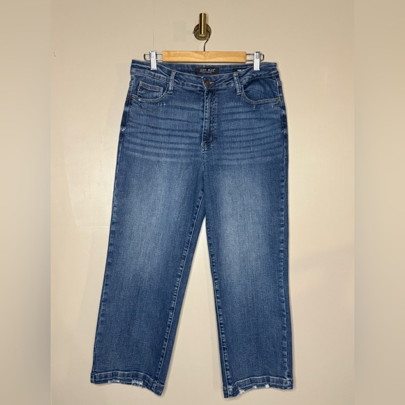 Judy Blue Wide Leg Crop Jean 13/31 - Picture 1 of 9